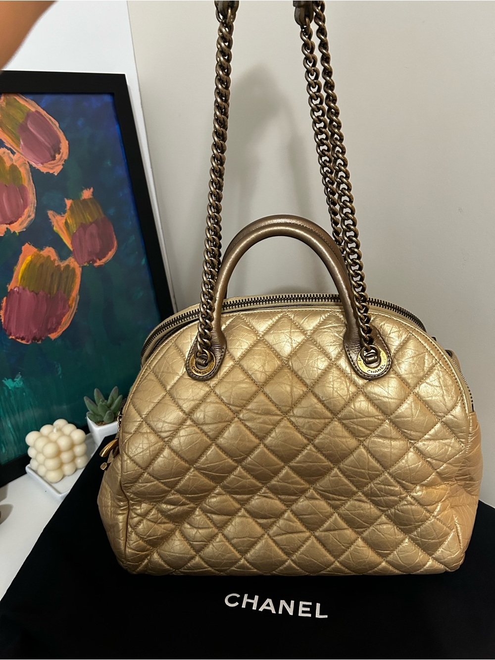 CHANEL Metallic Gold Bag